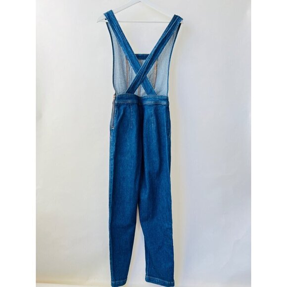 Madewell NWT tapered legs overall denim, Blue, Size 00 022 - Picture 4 of 11